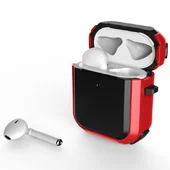 Футляр противоударный Black ed. для наушников Airpods 1/2 Red