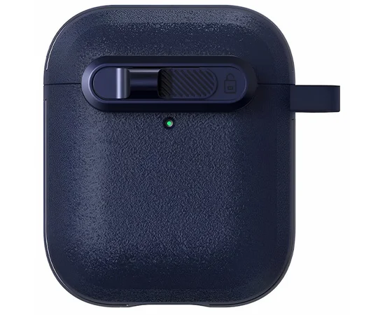 Футляр Frosted для наушников Airpods 1/2 Blue