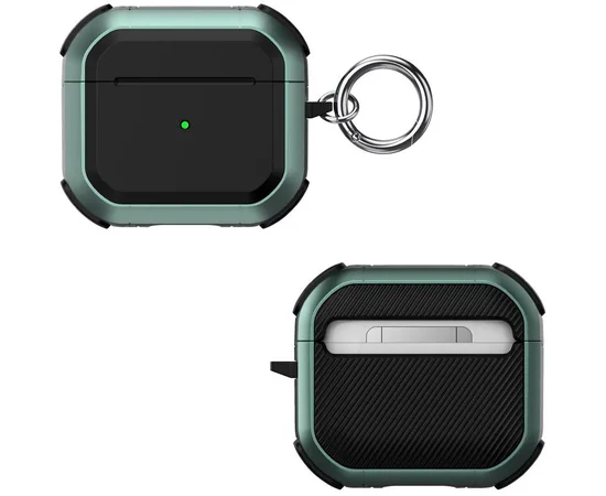 Протиударний футляр Black ed. для навушників Airpods 4 Apple Green