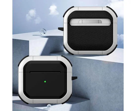 Футляр противоударный Black ed. для наушников Airpods 4 White