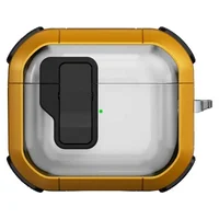 Футляр противоударный Locking Button для наушников Airpods Pro 2 / Pro Yellow