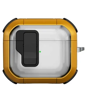 Футляр протиударний Locking Button для навушників Airpods Pro 2 / Pro Yellow