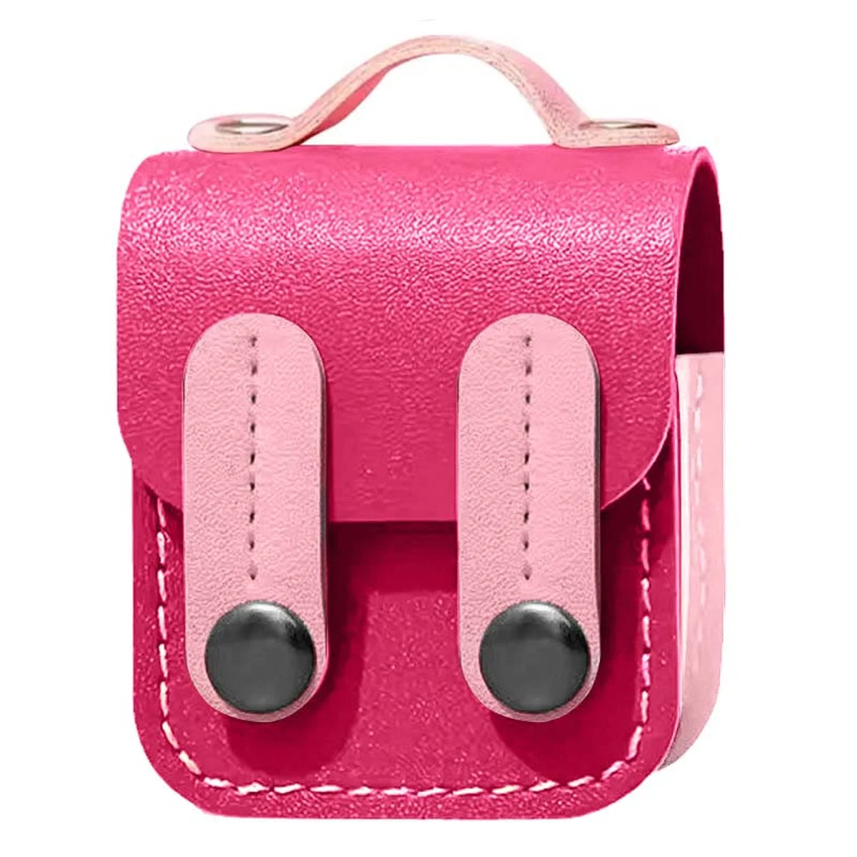 Шкіряний футляр Briefcase для навушників AirPods 1/2 Pink