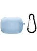 Силиконовый футляр с микрофиброй для наушников Airpods 4 Голубой / Lilac Blue