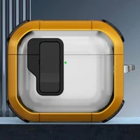 Футляр противоударный Locking Button для наушников Airpods Pro Yellow