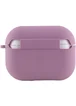 Силиконовый футляр с микрофиброй для наушников Airpods Pro 3 Лиловый / Lilac Pride