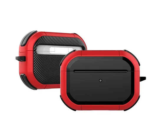 Протиударний футляр Black ed. для навушників Airpods Pro Red
