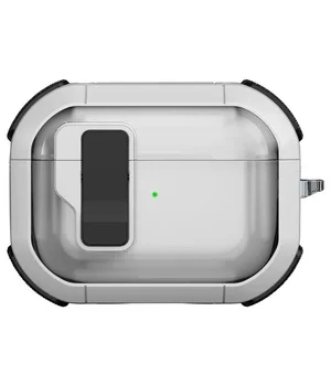 Футляр противоударный Locking Button для наушников Airpods Pro White