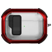 Футляр противоударный Locking Button для наушников Airpods Pro Red