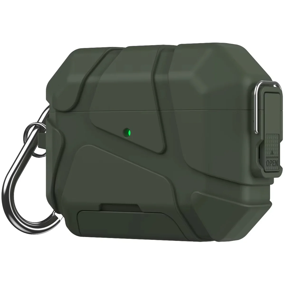 Ударопрочный футляр Titan Armor для наушников Airpods Pro 2 / Pro Green