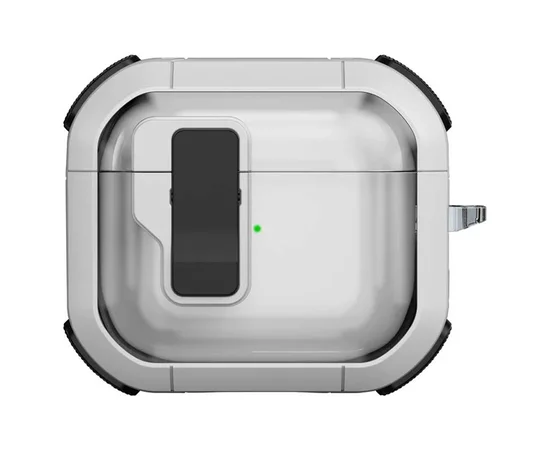 Футляр протиударний Locking Button для навушників Airpods 4 White