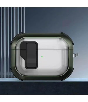 Футляр протиударний Locking Button для навушників Airpods Pro 3 Apple Green