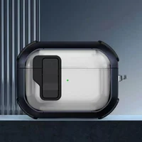 Футляр протиударний Locking Button для навушників Airpods Pro 2 / Pro Blue