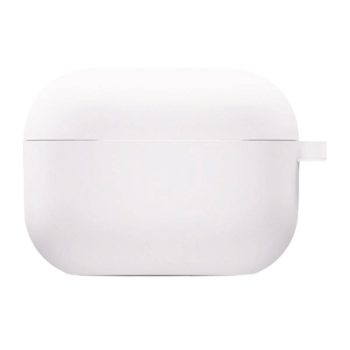 Силиконовый футляр с микрофиброй для наушников Airpods Pro 3 Белый / White
