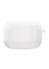Силиконовый футляр с микрофиброй для наушников Airpods Pro 3 Белый / White