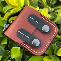 Кожаный футляр Briefcase для наушников AirPods 1/2 Brown / Black