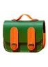 Шкіряний футляр Briefcase для навушників AirPods Pro 2 / Pro Green / Orange