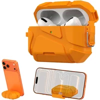 Ударопрочный футляр Titan Armor для наушников Airpods Pro 3 Orange