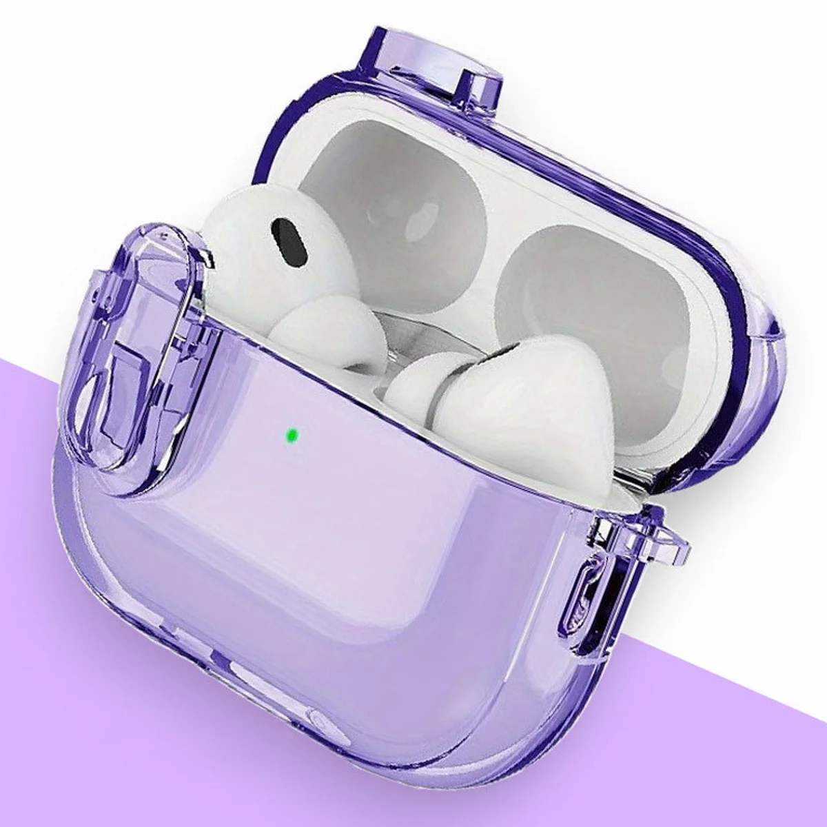 Футляр TPU Colorful для навушників Airpods Pro 2 / Pro Purple