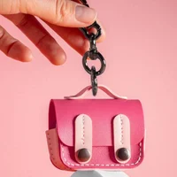 Кожаный футляр Briefcase для наушников AirPods 3 Pink