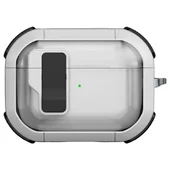 Футляр противоударный Locking Button для наушников Airpods Pro 2 / Pro White