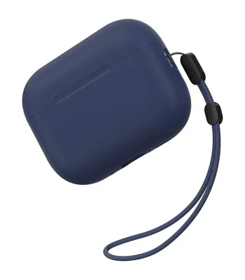 Силіконовий футляр BlueO Liquid silicone для навушників Airpods Pro 3 Navy Blue