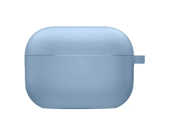 Силіконовий футляр із мікрофіброю для навушників Airpods Pro 3 Блакитний / Lilac Blue