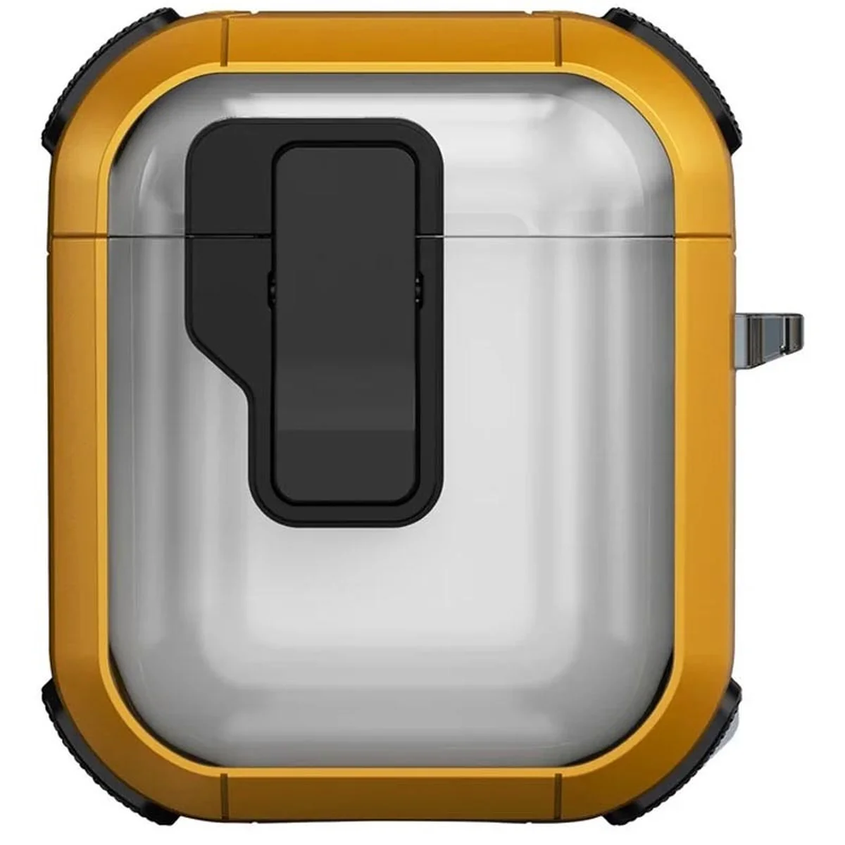 Футляр протиударний Locking Button для навушників Airpods 1/2 Yellow