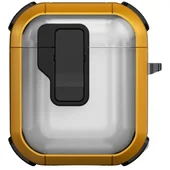 Футляр противоударный Locking Button для наушников Airpods 1/2 Yellow