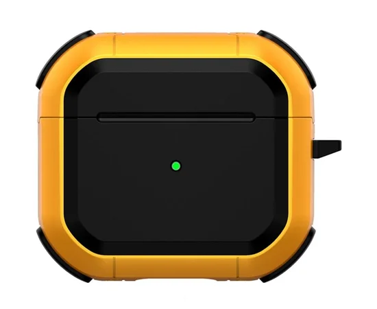 Протиударний футляр Black ed. для навушників Airpods Pro Yellow