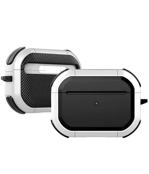 Футляр противоударный Black ed. для наушников Airpods Pro White