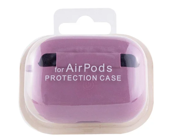 Силиконовый футляр с микрофиброй для наушников Airpods Pro 3 Лиловый / Lilac Pride