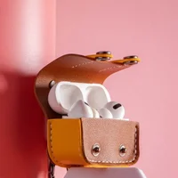 Кожаный футляр Briefcase для наушников AirPods Pro 2 / Pro Brown / Yellow
