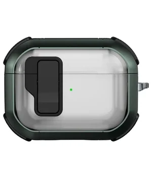 Футляр противоударный Locking Button для наушников Airpods Pro Apple Green