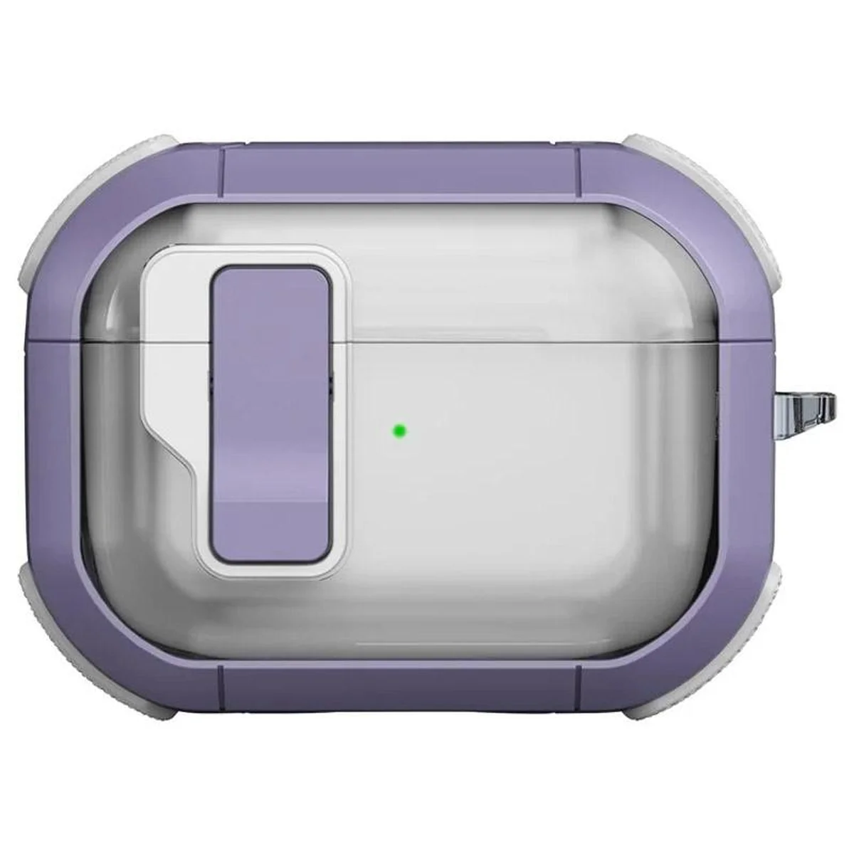 Футляр противоударный Locking Button для наушников Airpods Pro 3 Light Purple