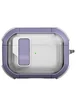 Футляр противоударный Locking Button для наушников Airpods Pro 3 Light Purple