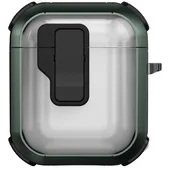 Футляр противоударный Locking Button для наушников Airpods 1/2 Apple Green