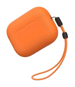 Силиконовый футляр BlueO Liquid silicone для наушников Airpods Pro 3 Orange