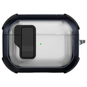 Футляр противоударный Locking Button для наушников Airpods Pro 3 Blue