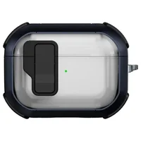 Футляр противоударный Locking Button для наушников Airpods Pro 3 Blue