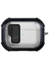 Футляр противоударный Locking Button для наушников Airpods Pro 3 Blue