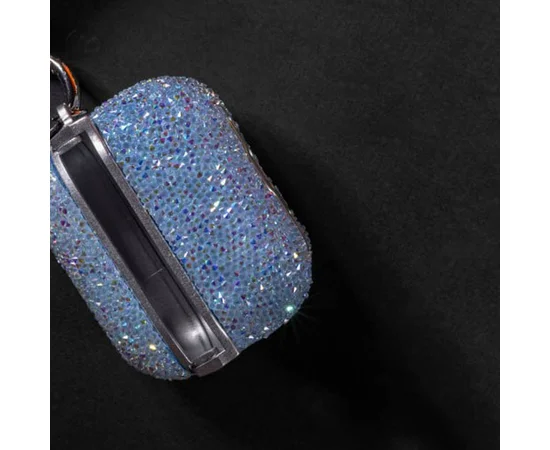 TPU чохол Bling World Rock Diamond для навушників AirPods Pro / Airpods Pro 2 Блакитний