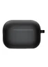 Силіконовий футляр з мікрофіброю для навушників Airpods 4 Чорний / Black