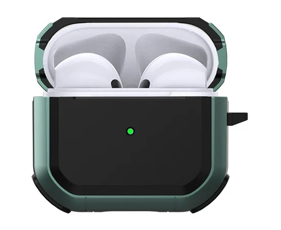 Протиударний футляр Black ed. для навушників Airpods Pro Apple Green