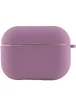 Силіконовий футляр з мікрофіброю для навушників Airpods 4 Ліловий / Lilac Pride
