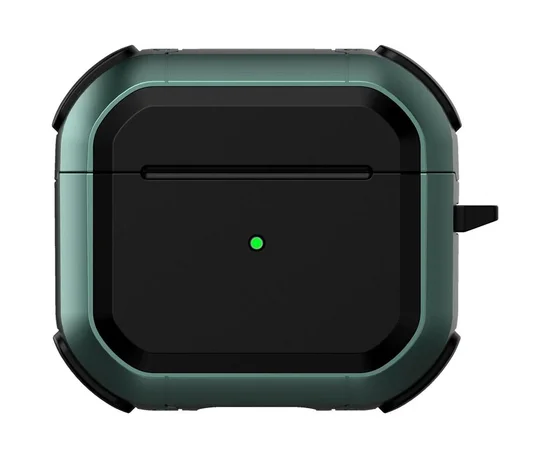 Протиударний футляр Black ed. для навушників Airpods 4 Apple Green