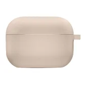 Силиконовый футляр с микрофиброй для наушников Airpods Pro 3 Розовый / Pink Sand