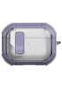 Футляр противоударный Locking Button для наушников Airpods Pro 2 / Pro Light Purple