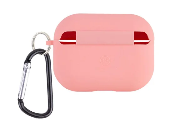 Силиконовый футляр с микрофиброй для наушников Airpods Pro 3 Розовый / Pink