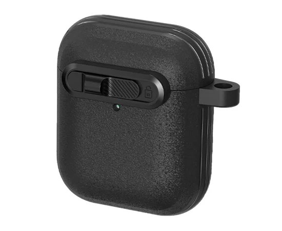Футляр Frosted для наушников Airpods 1/2 Black